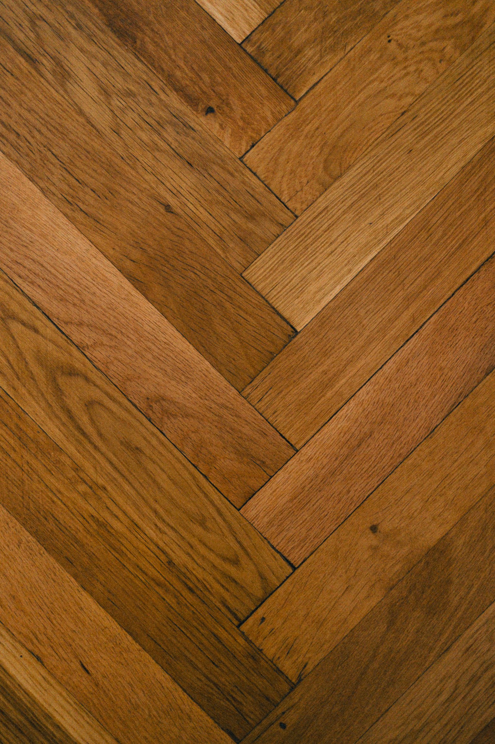 Herringbone pattern oak flooring sample